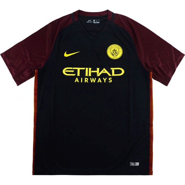 Camisetas Manchester City Segunda equipo Retro 2016 2017 Negro